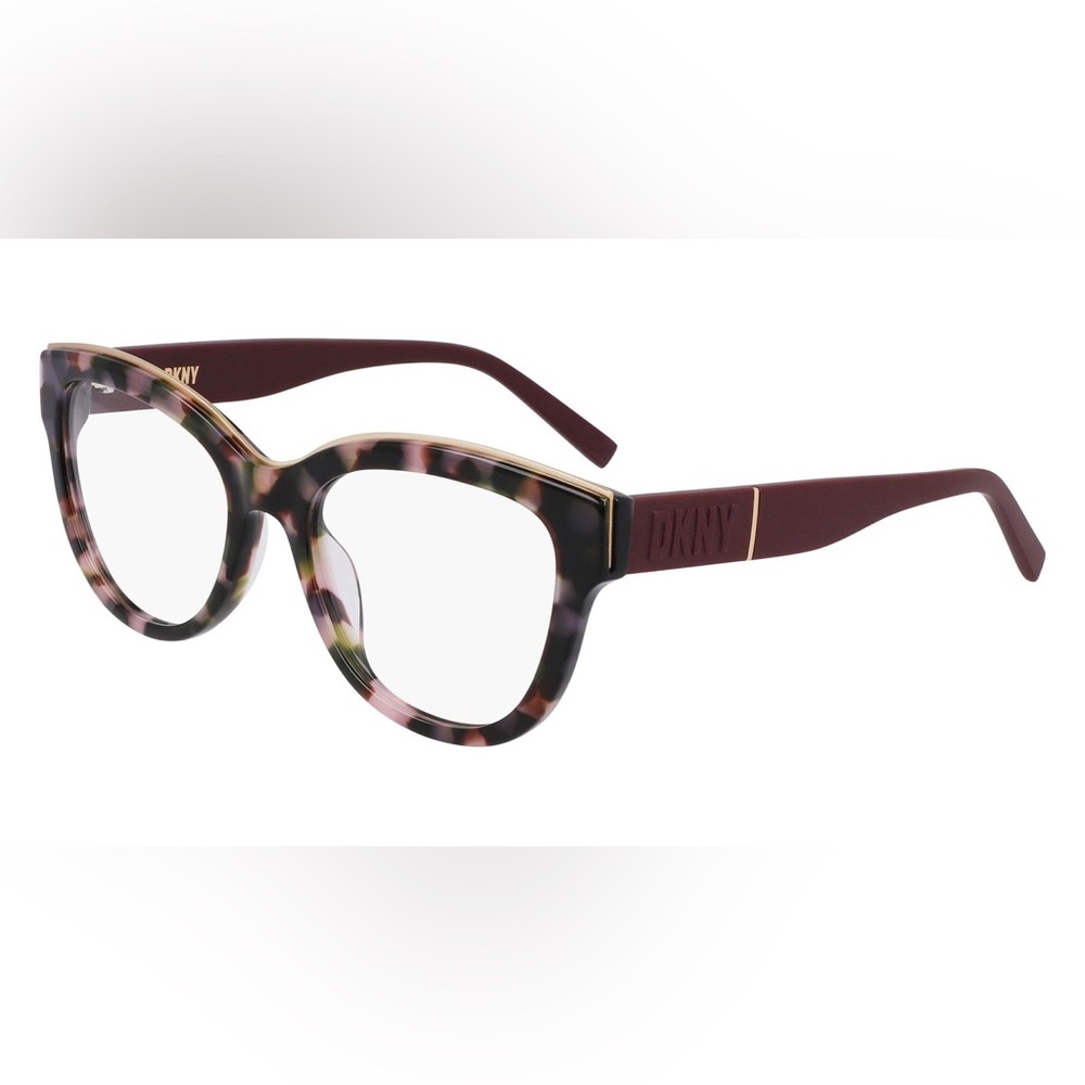 DKNY Women's Cat-eye Blush Tortoise Shell Glasses